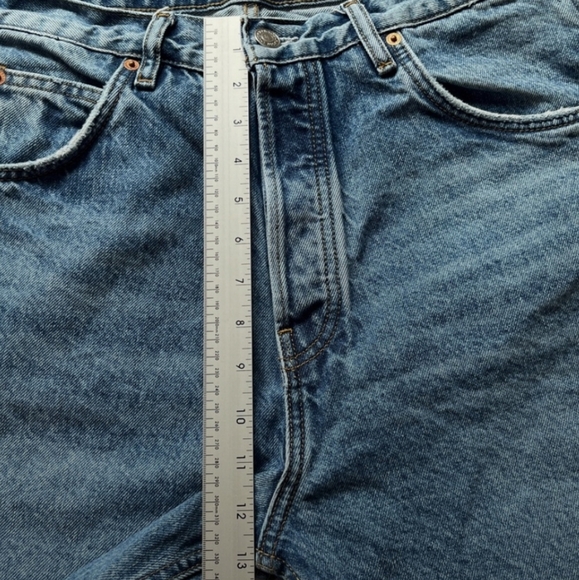 Zara Vintage Blue Washed Button Fly Straight - Picture 6 of 9